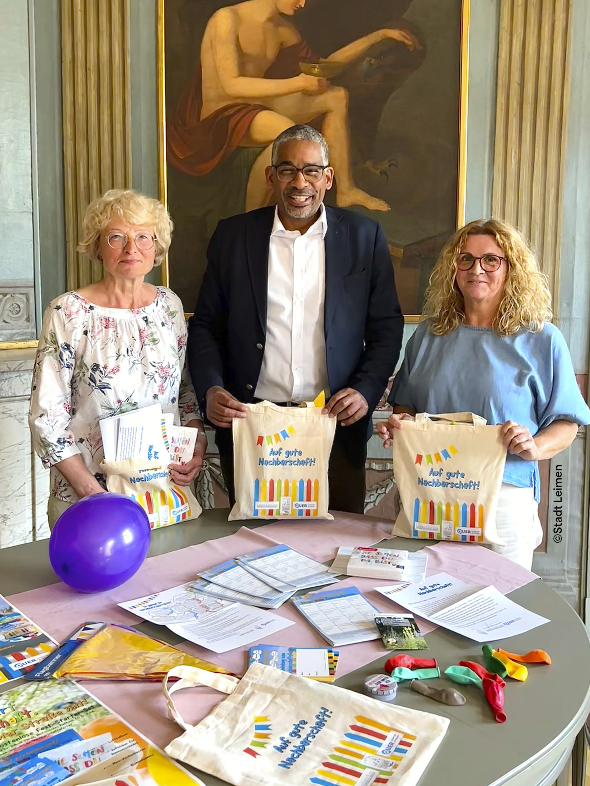 Leimen legt los: Rita Niemand-Geiger, Oberbürgermeister John Ehret, Bürgerschaftliches Engagement: Sabine Darda